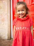 Frugi Baby Amilie Party Dress, True Red, True Red