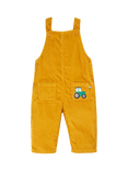 Frugi Baby Adley Organic Cotton Corduroy Dungarees, Gold