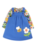 Frugi Baby Polly Pinafore and Long Sleeve Top Set