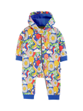 Frugi Baby Retro Snuggle Suit, Multi