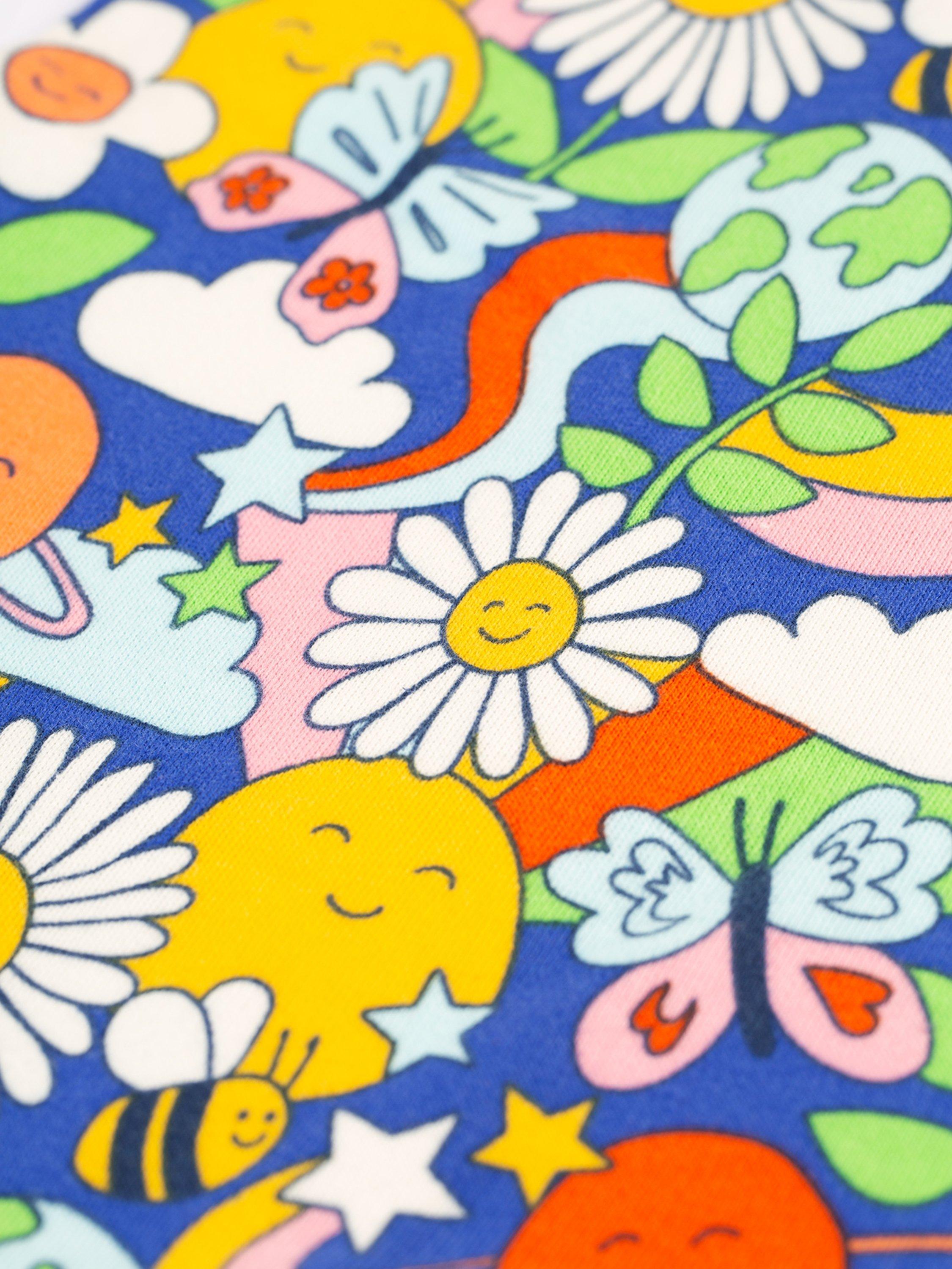 Product image 3 of 4, which shows Frugi Baby Retro Snuggle Suit, Multi, 0-3 months