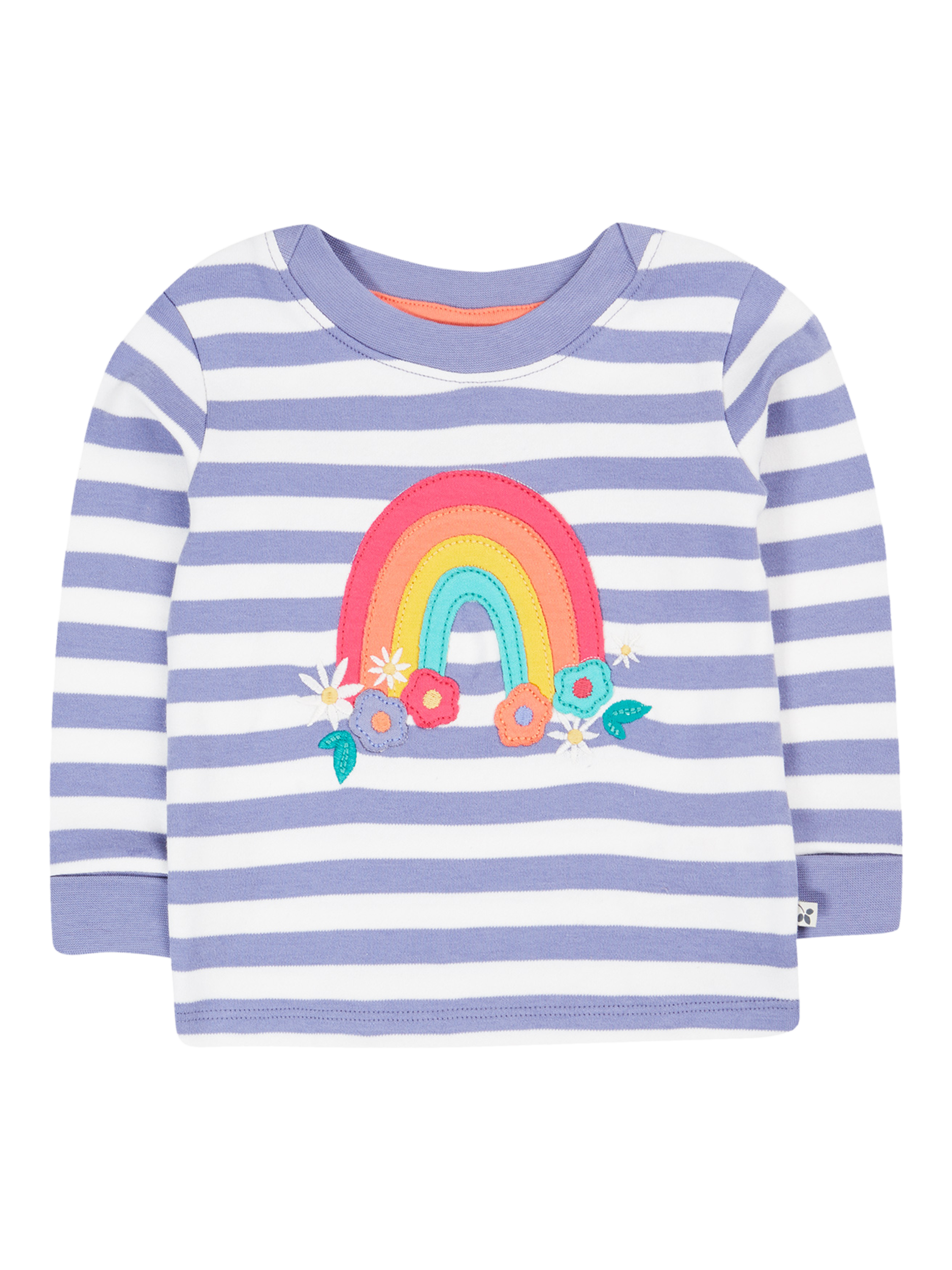 Product image 1 of 4, which shows Frugi Baby Easy On Top, Purple/Multi, 0-3 months