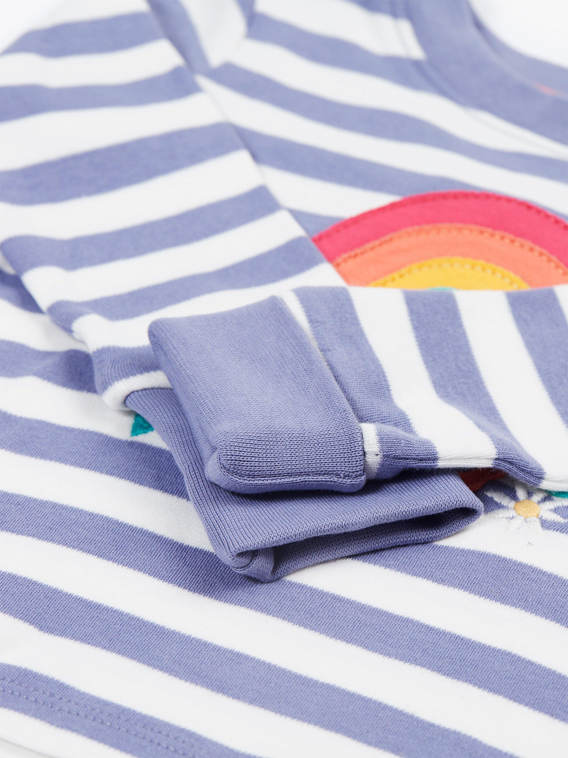 Product image 4 of 4, which shows Frugi Baby Easy On Top, Purple/Multi, 0-3 months