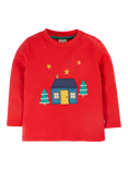 Frugi Kids' Interactive Applique Top, Red