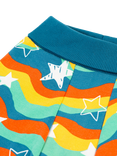 Frugi Baby Cosy Parsnip Joggers, Blue/Multi