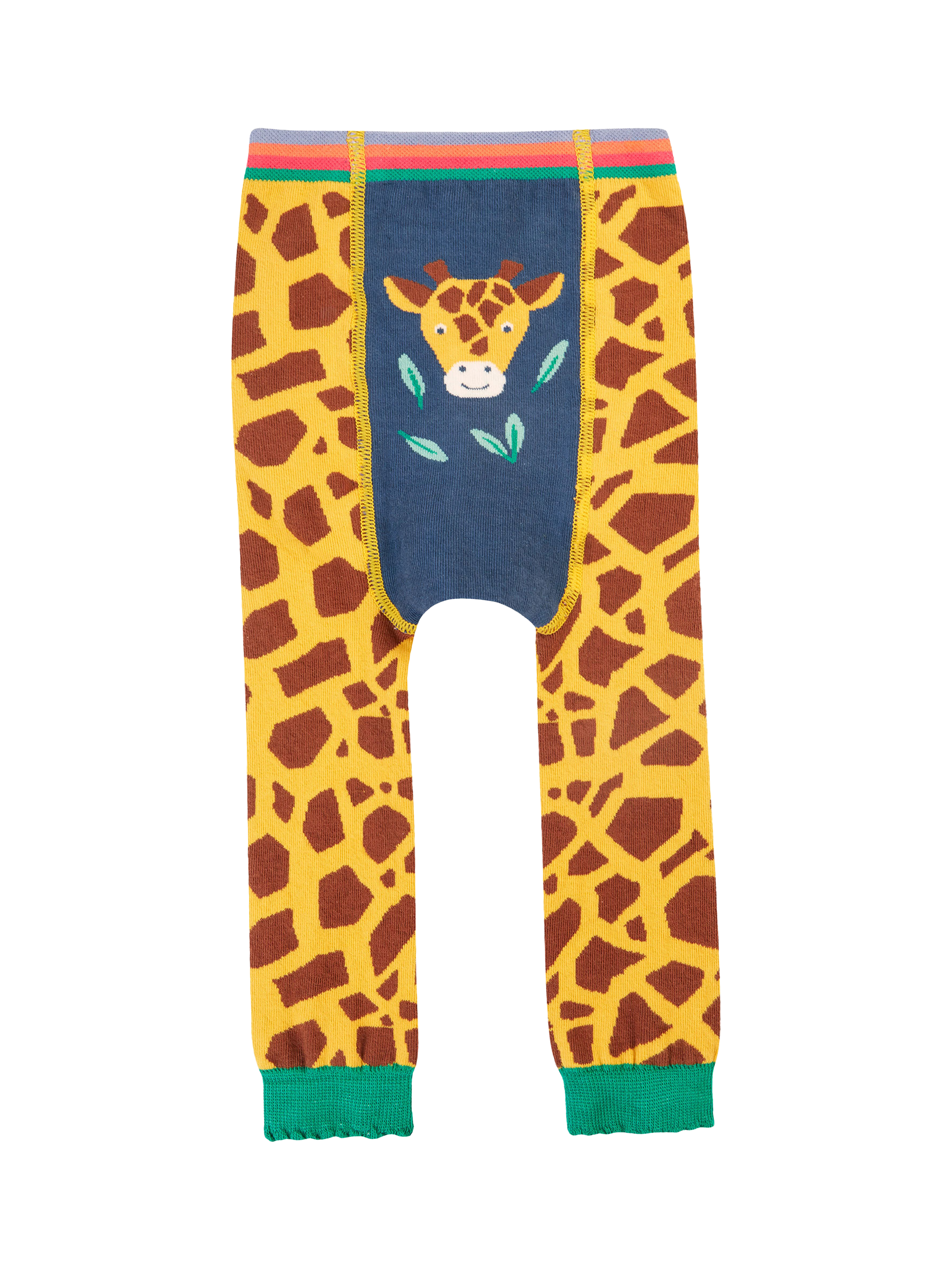 Frugi Baby Giraffe Knitted Leggings