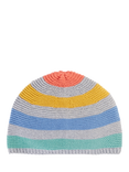 Frugi Baby Harlen Knitted Hat, Grey/Multi