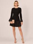 Adrianna Papell Crepe Taffeta Dress, Black