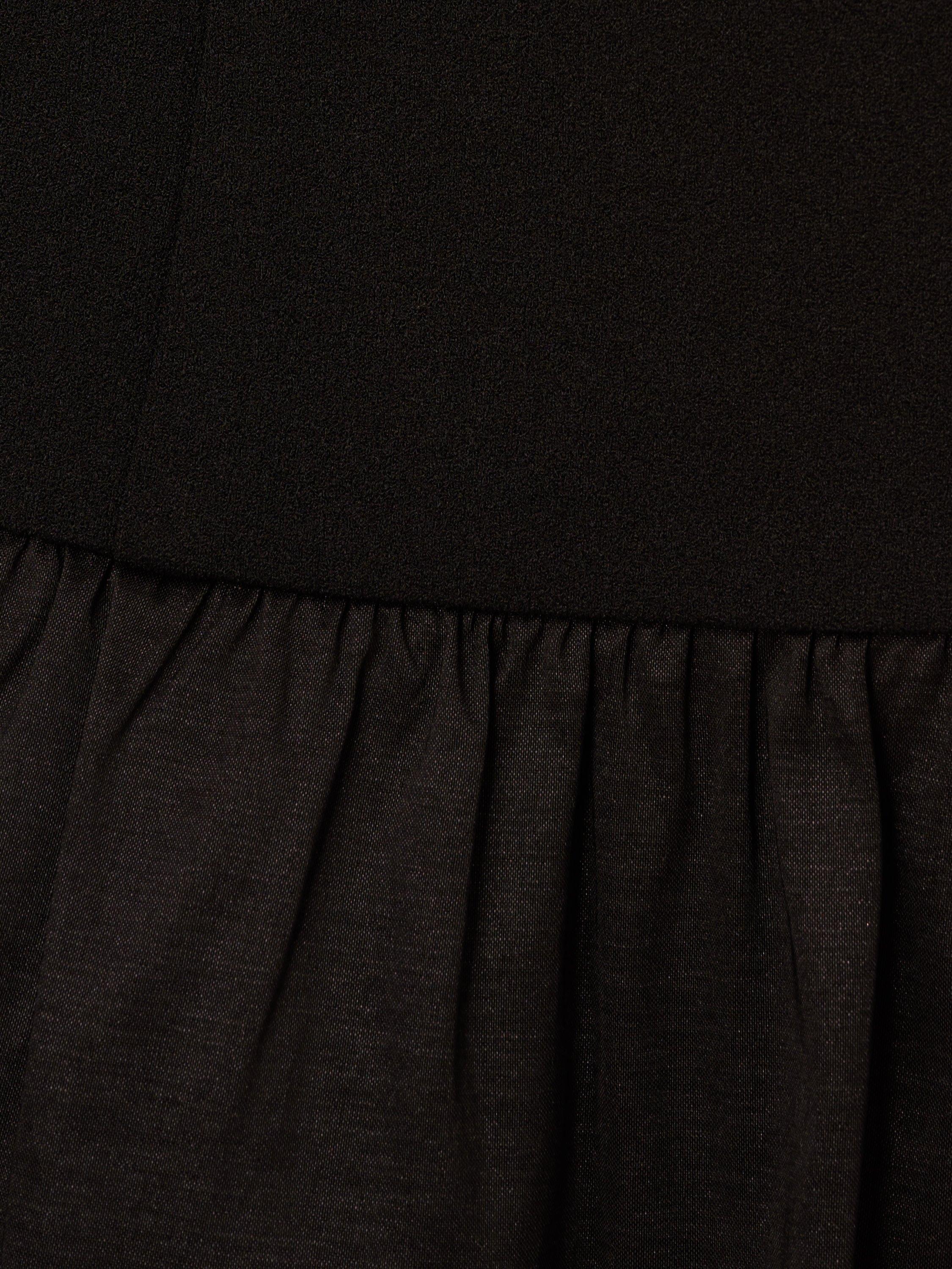Product image 8 of 8, which shows Adrianna Papell Crepe Taffeta Dress, Black, 6