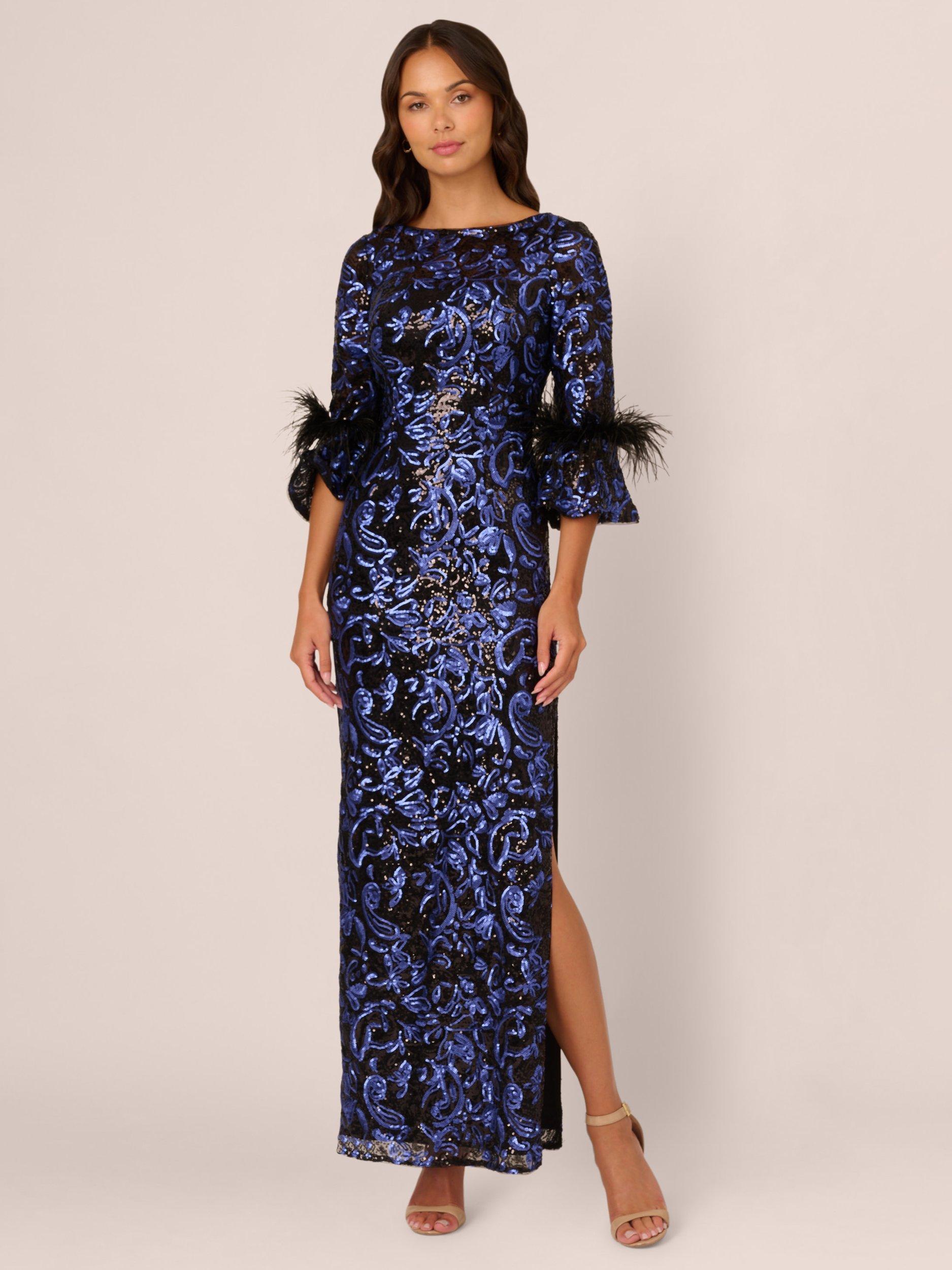 Adrianna papell embroidered dress hotsell