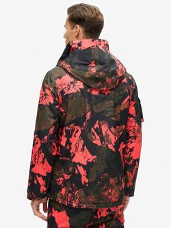 Superdry Ultimate Rescue Ski Jacket, Volcanic Orange/Multi - view 2, Volcanic Orange/Multi