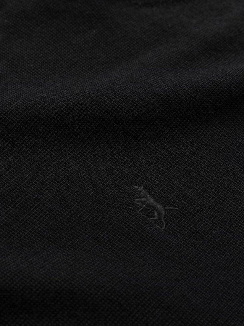 Product image 5 of 5, which shows Rodd & Gunn Phoenix Traceable New Zealand Merino V-neck Jumper, Noir, M