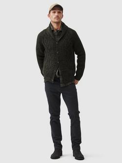 Rodd & Gunn North East Valley Wool Blend Shawl Neck Cardigan - view 2, Fatigue
