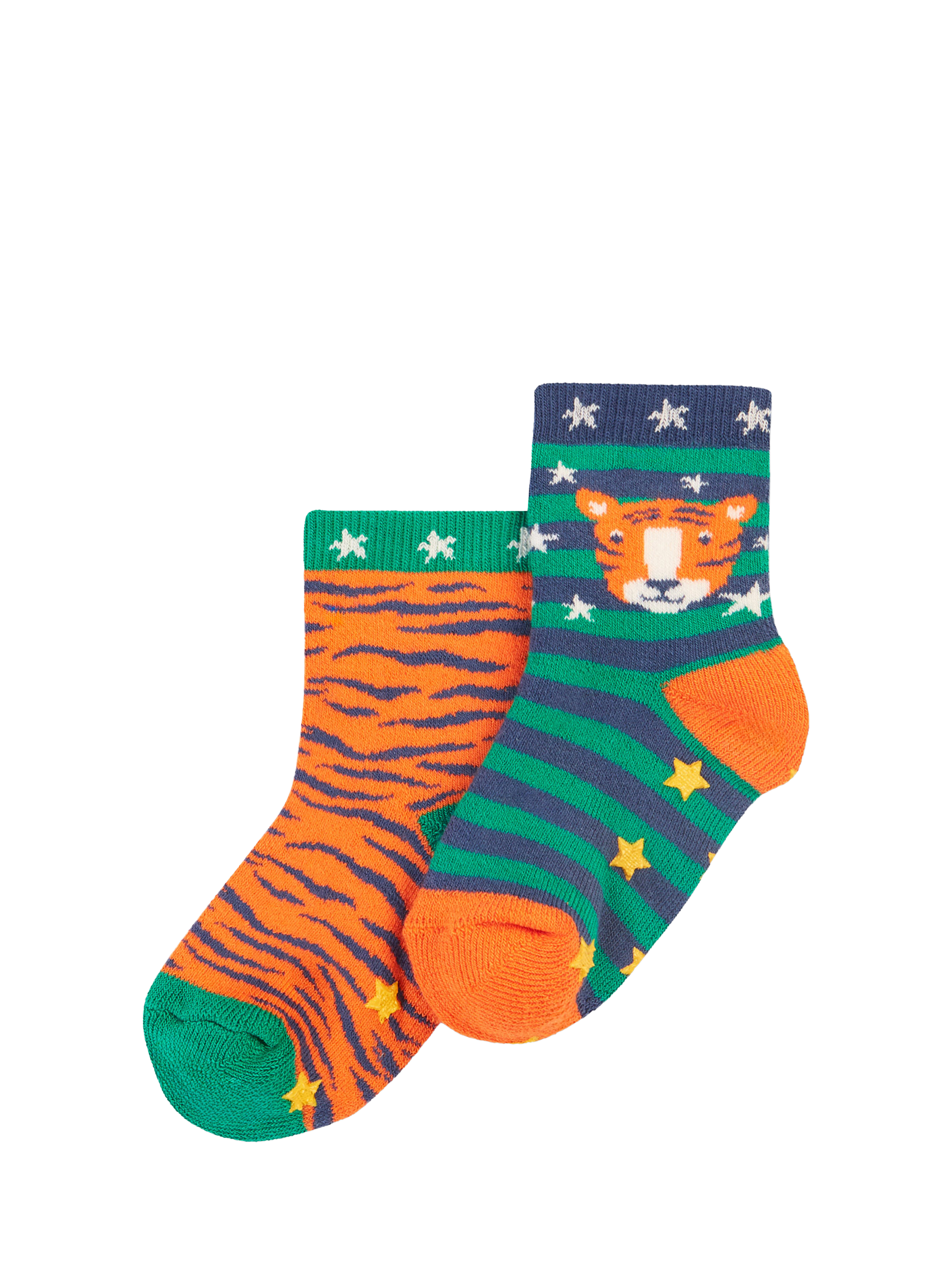 Frugi Kids' Grippy Socks, Pack of 2