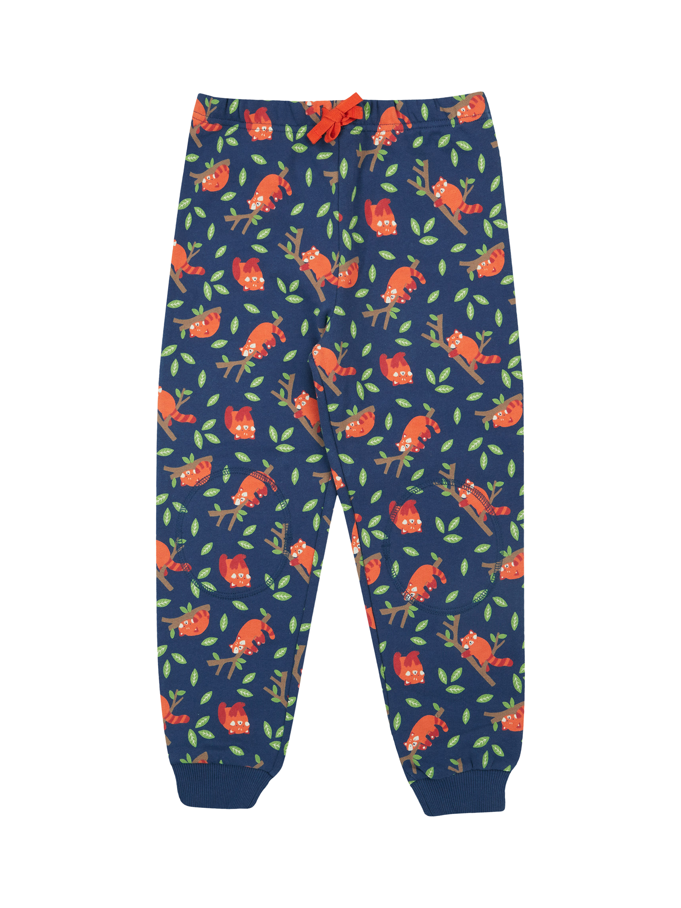 Product image 1 of 5, which shows Frugi Baby Snuggle Crawler Trousers, Navy, 0-3 months