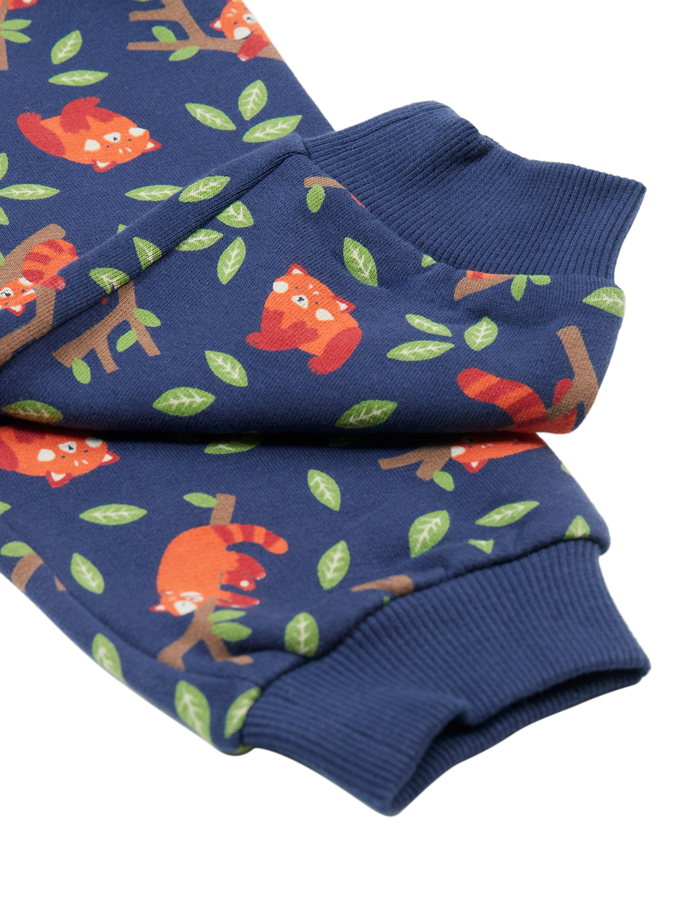 Product image 5 of 5, which shows Frugi Baby Snuggle Crawler Trousers, Navy, 0-3 months