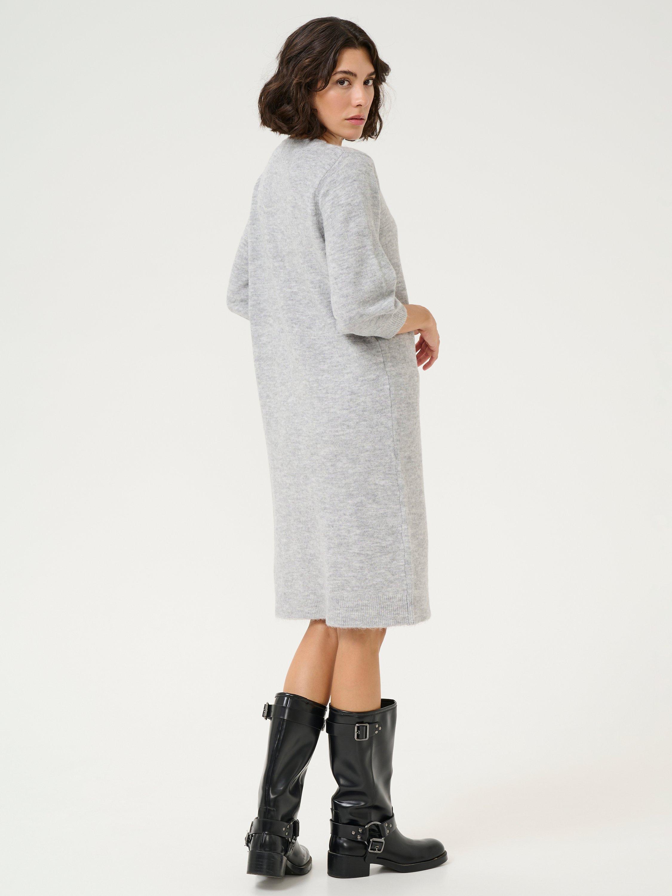 Product image 2 of 6, which shows KAFFE Meridith Jumper Dress, Grey, L