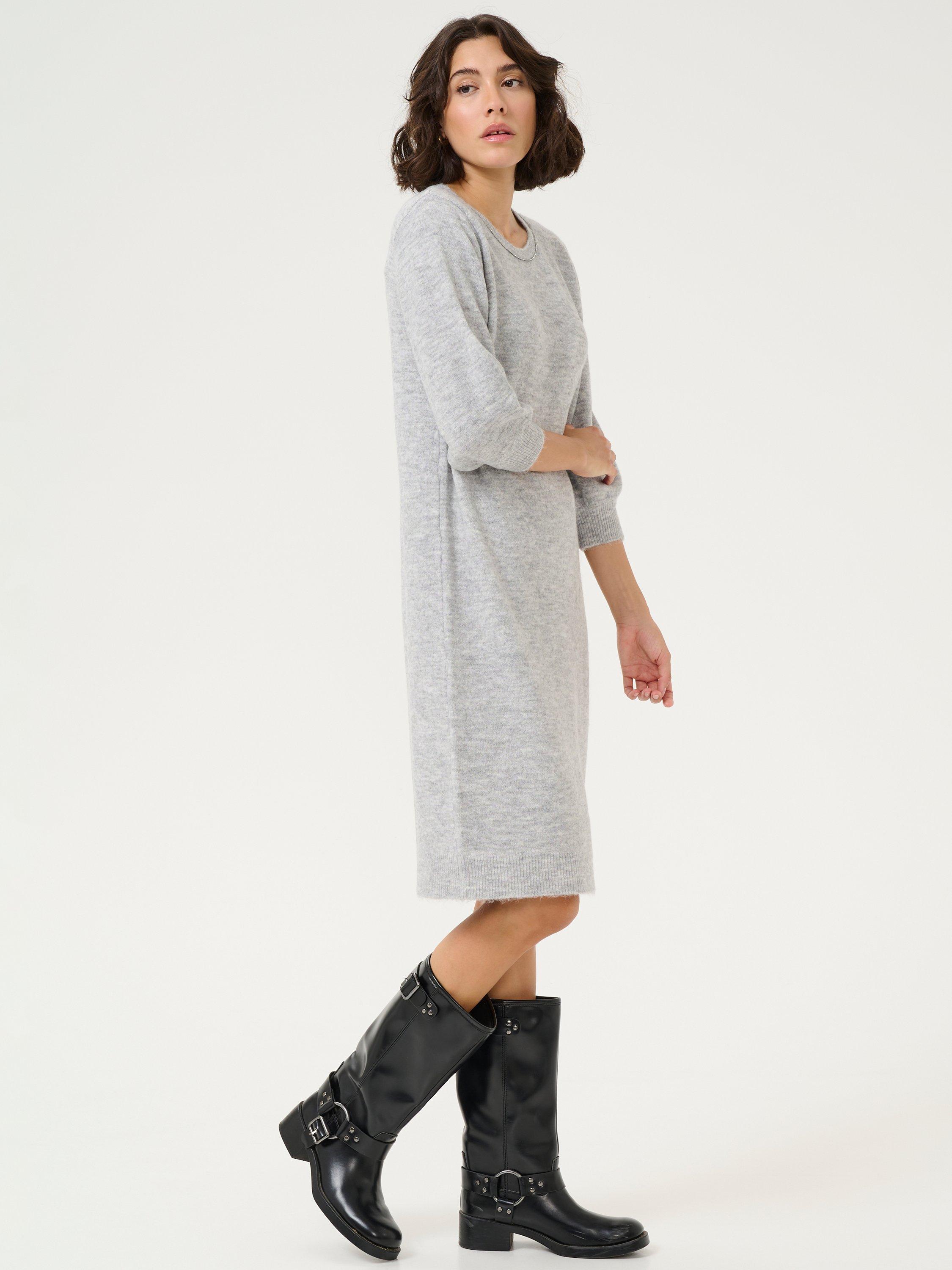 Product image 3 of 6, which shows KAFFE Meridith Jumper Dress, Grey, L
