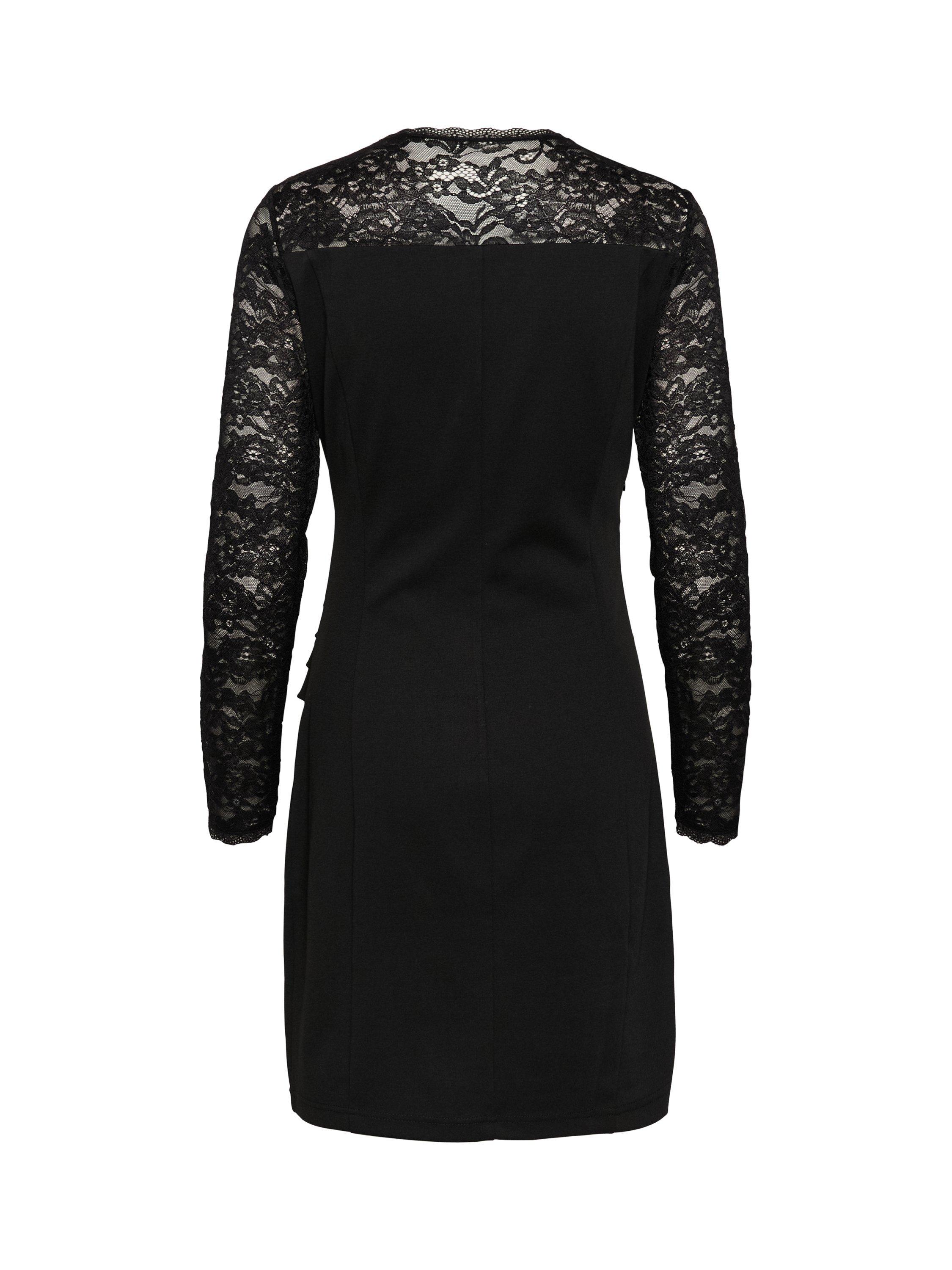 Product image 6 of 6, which shows KAFFE Lara Lace Cocktail Dress, Deep Black, XS