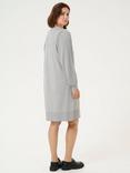 KAFFE Lone Knit Knee Length Dress, Grey Melange