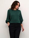 KAFFE Lone Knit Top, Garden Topiary