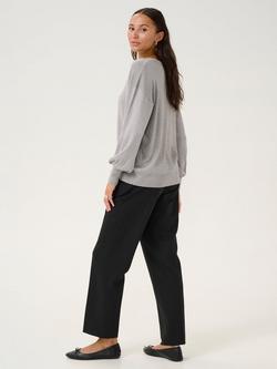KAFFE Regina Sparkle Knit Top - view 2, Grey Silver