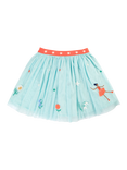 Frugi Kids' Scarlet Twirly Skirt, Glacier