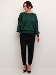 KAFFE Regina Sparkle Knit Top, Garden Topiary