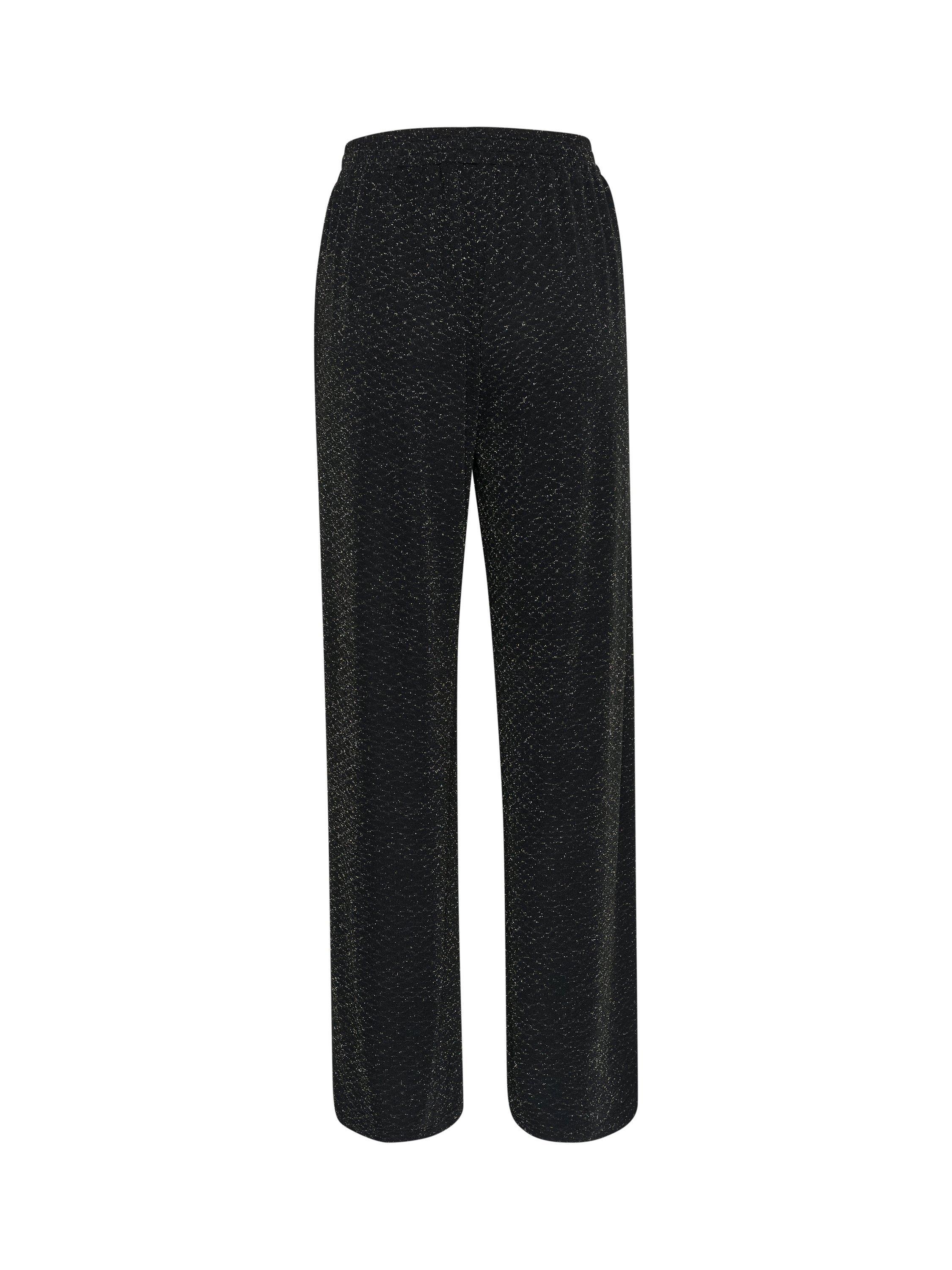 Product image 6 of 6, which shows KAFFE Ellie Shimmer Trousers, Black, XS