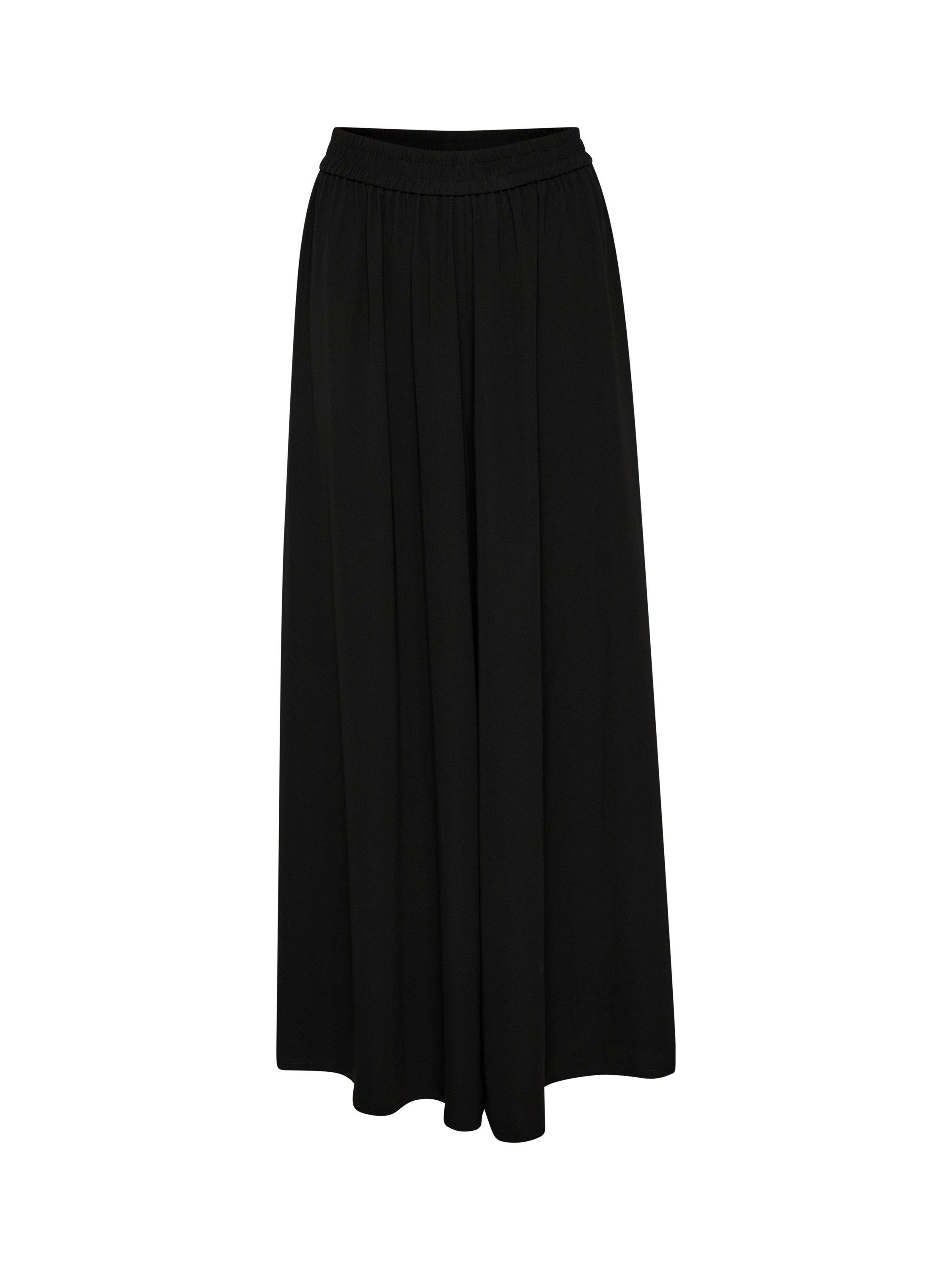 KAFFE Illis Palazzo Trousers, Black Deep
