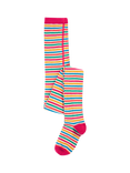 Frugi Kids' Norah Tights, Lingonberry/Multi, Lingonberry/Multi