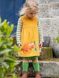 Frugi Kids' Lovely Lily Cord Dress, Gold