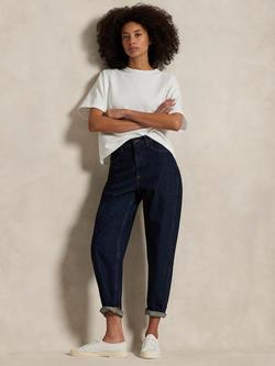 Polo Ralph Lauren Curved Tapered Ankle Jeans, Dark Blue, Dark Blue