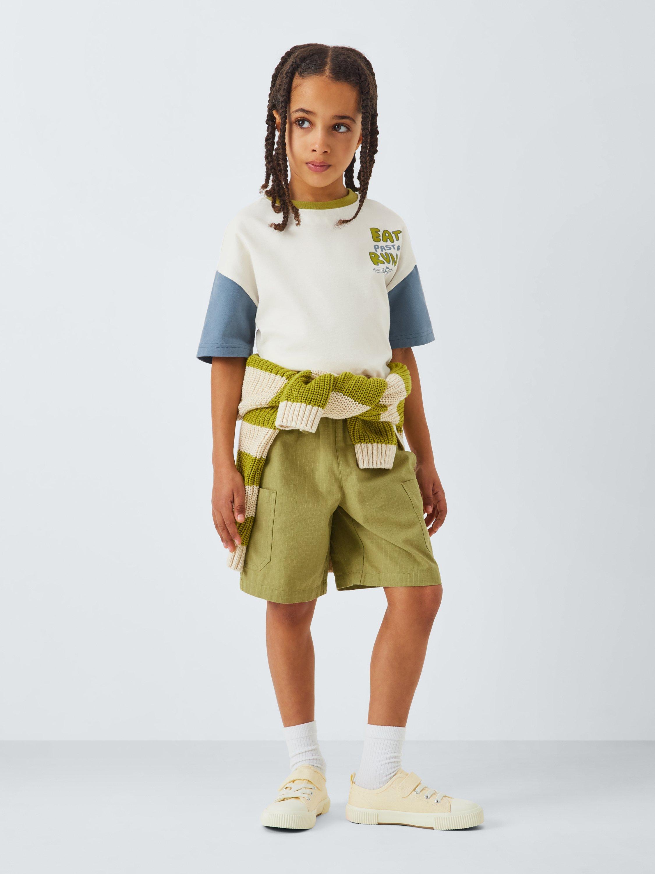 Product image 2 of 7, which shows John Lewis ANYDAY Kids' Fasta Pasta T-Shirt, Cream, 2 years