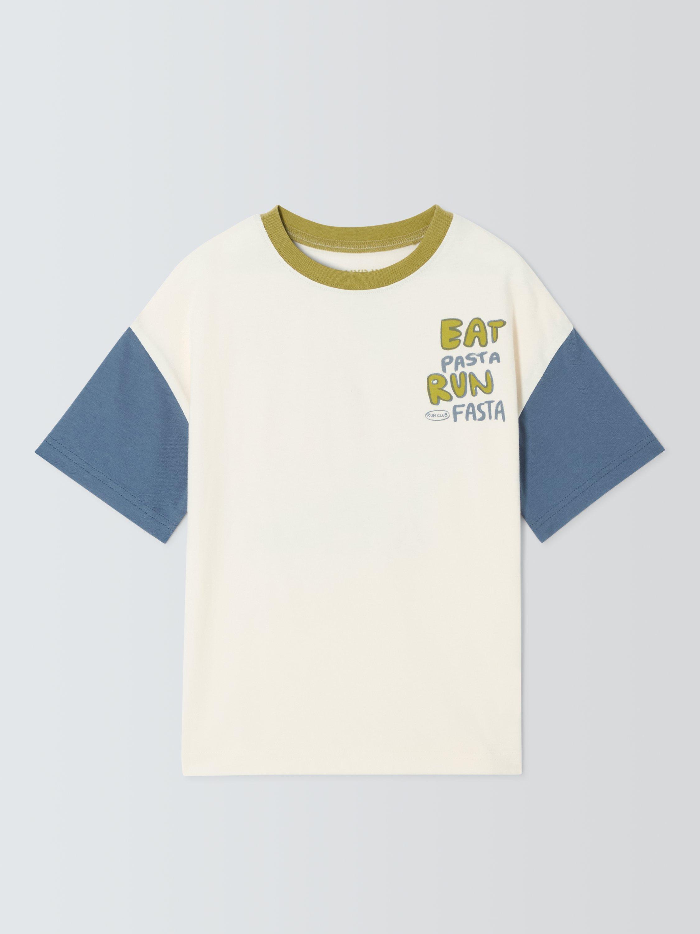 Product image 3 of 7, which shows John Lewis ANYDAY Kids' Fasta Pasta T-Shirt, Cream, 2 years