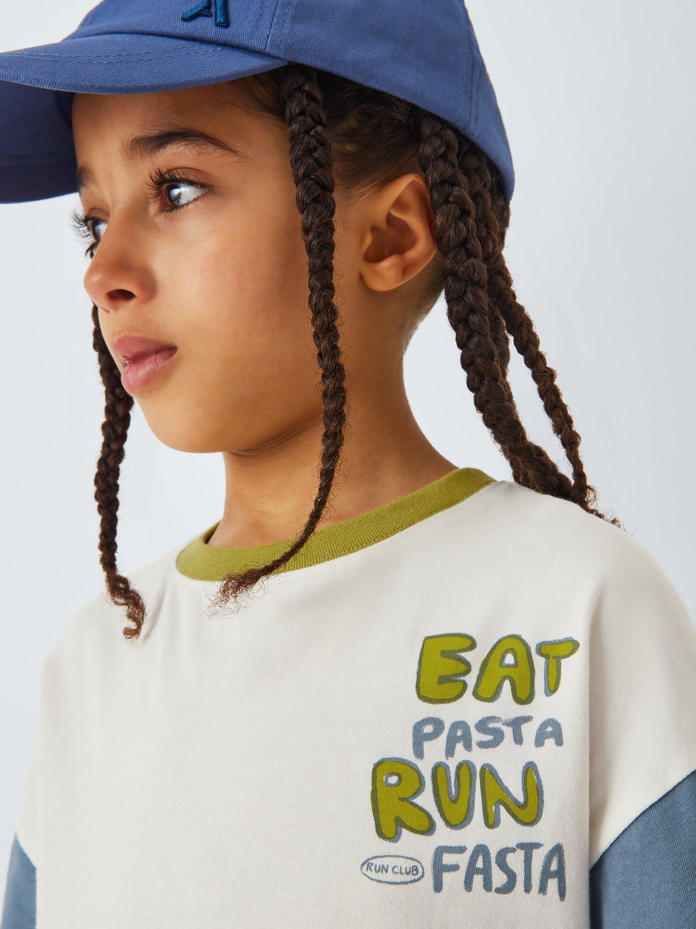 Product image 6 of 7, which shows John Lewis ANYDAY Kids' Fasta Pasta T-Shirt, Cream, 2 years