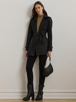 Lauren Ralph Lauren Double Breasted Trench Coat, Black