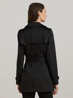 Lauren Ralph Lauren Double Breasted Trench Coat - view 2, Black