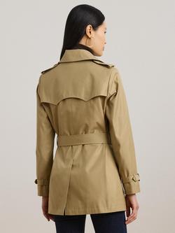 Lauren Ralph Lauren Double Breasted Trench Coat - view 2, Brown
