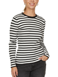 Sisters Point Huga Stripe Jumper, Cream/Black