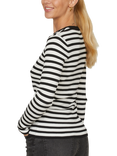 Sisters Point Huga Stripe Jumper, Cream/Black