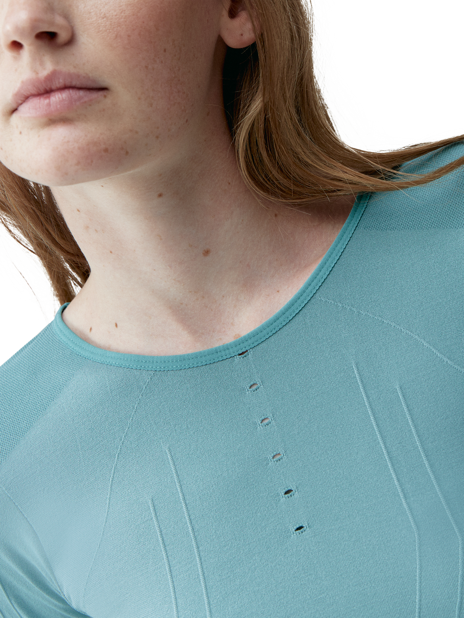 Product image 3 of 4, which shows Born Living Yoga Hilma Long Sleeve Top, Artic, L