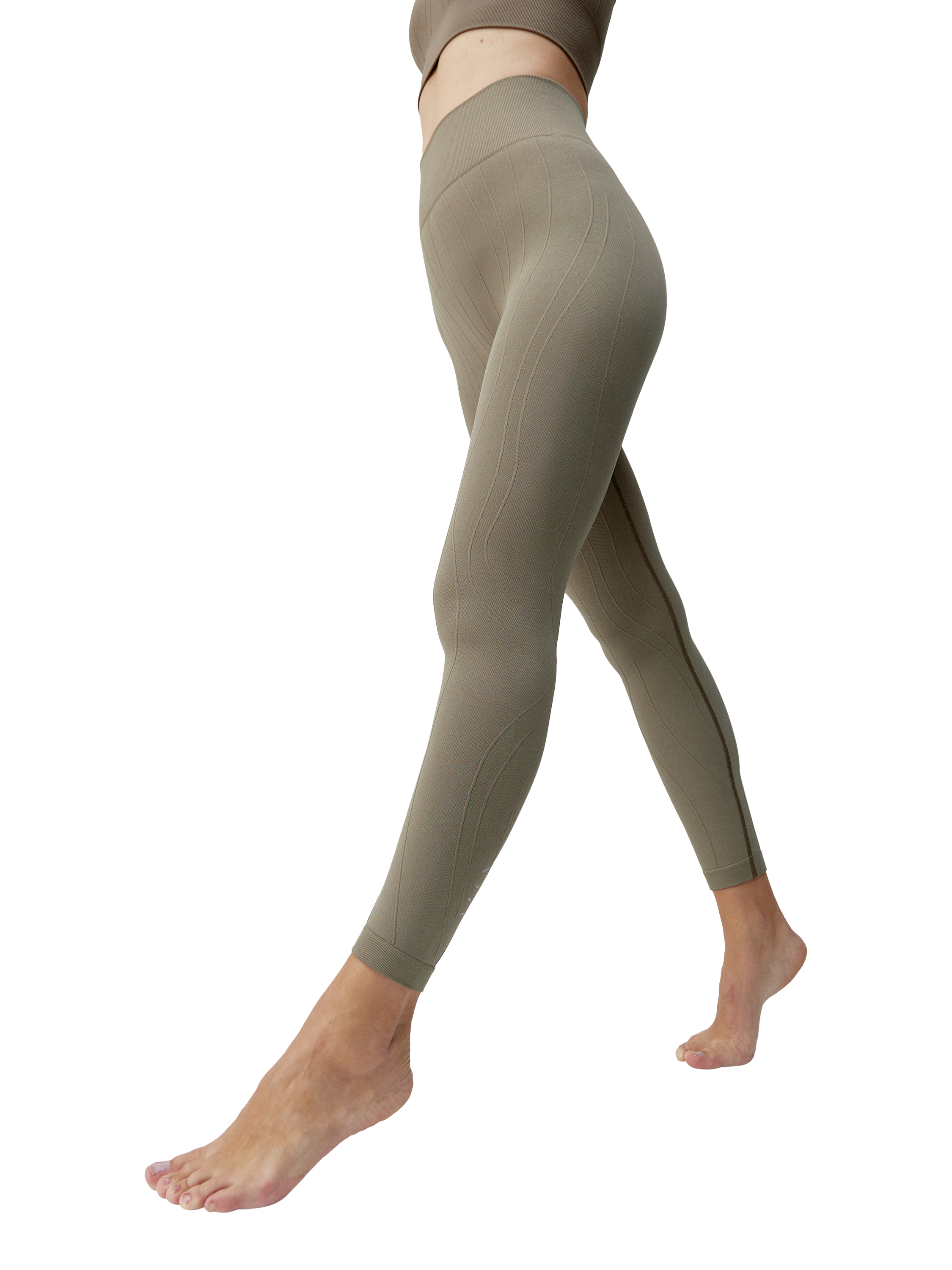 Product image 1 of 3, which shows Born Living Yoga Dandara Leggings, Walnut, S