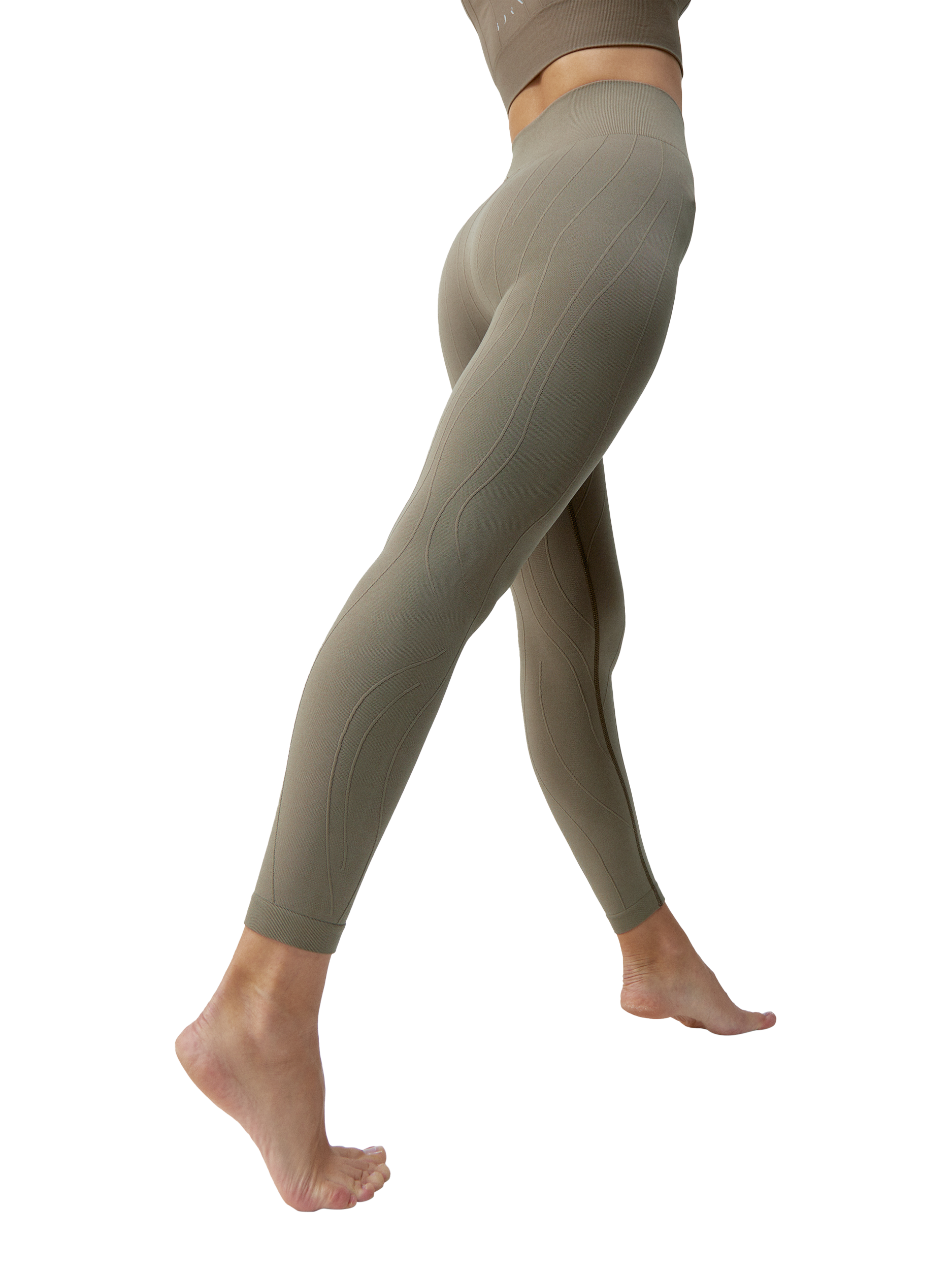 Product image 2 of 3, which shows Born Living Yoga Dandara Leggings, Walnut, S
