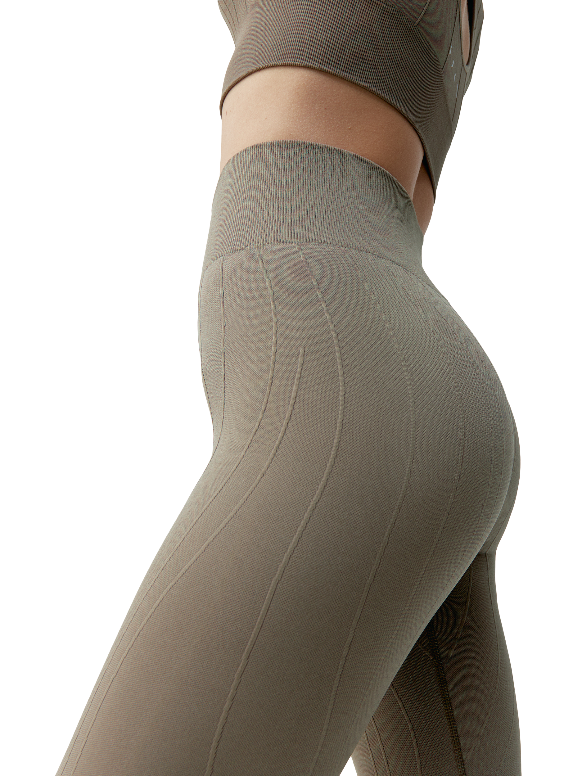 Product image 3 of 3, which shows Born Living Yoga Dandara Leggings, Walnut, S