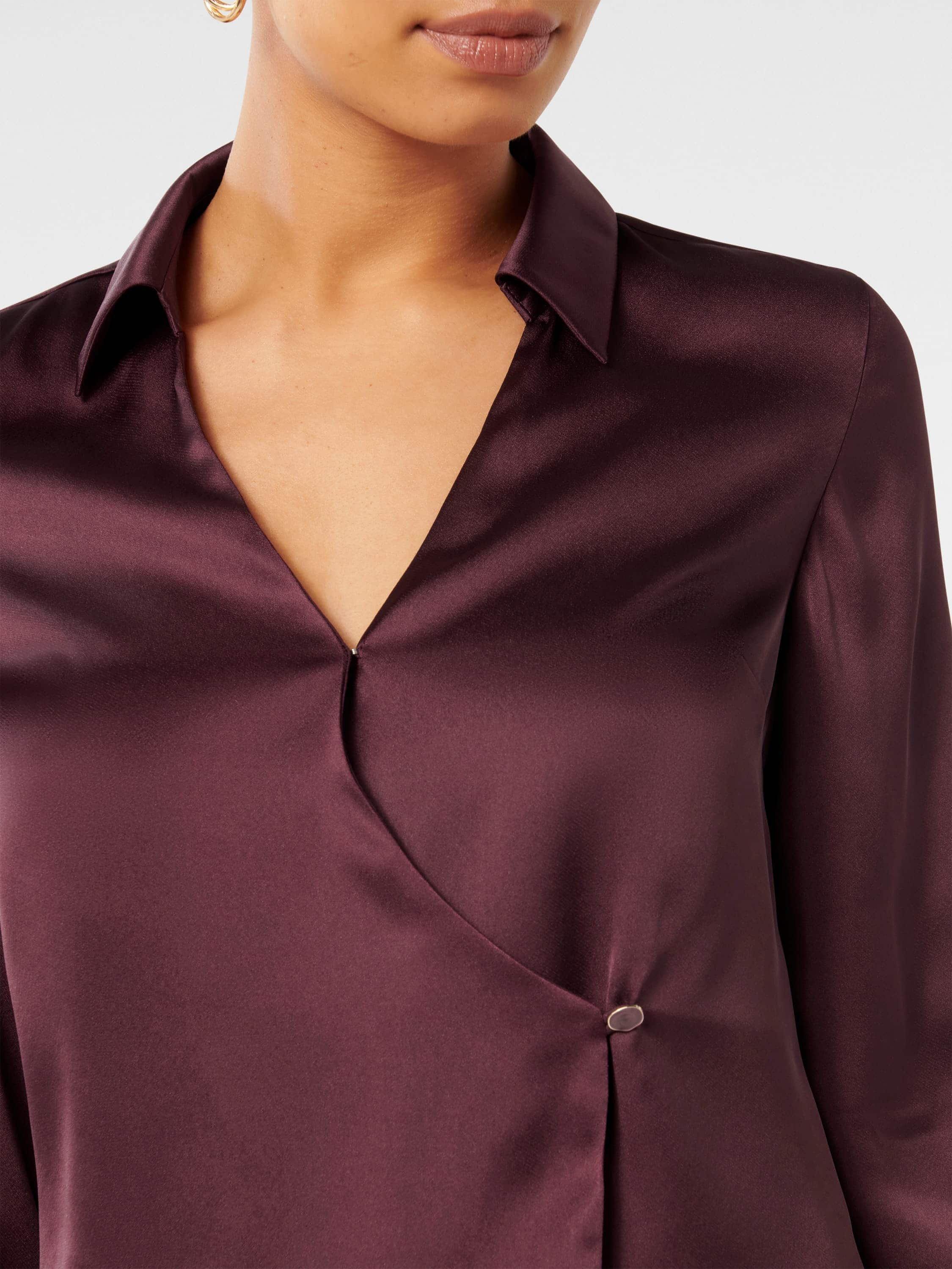 Product image 4 of 5, which shows Forever New Minnie Wrap Shirt, Imperial Port, 4