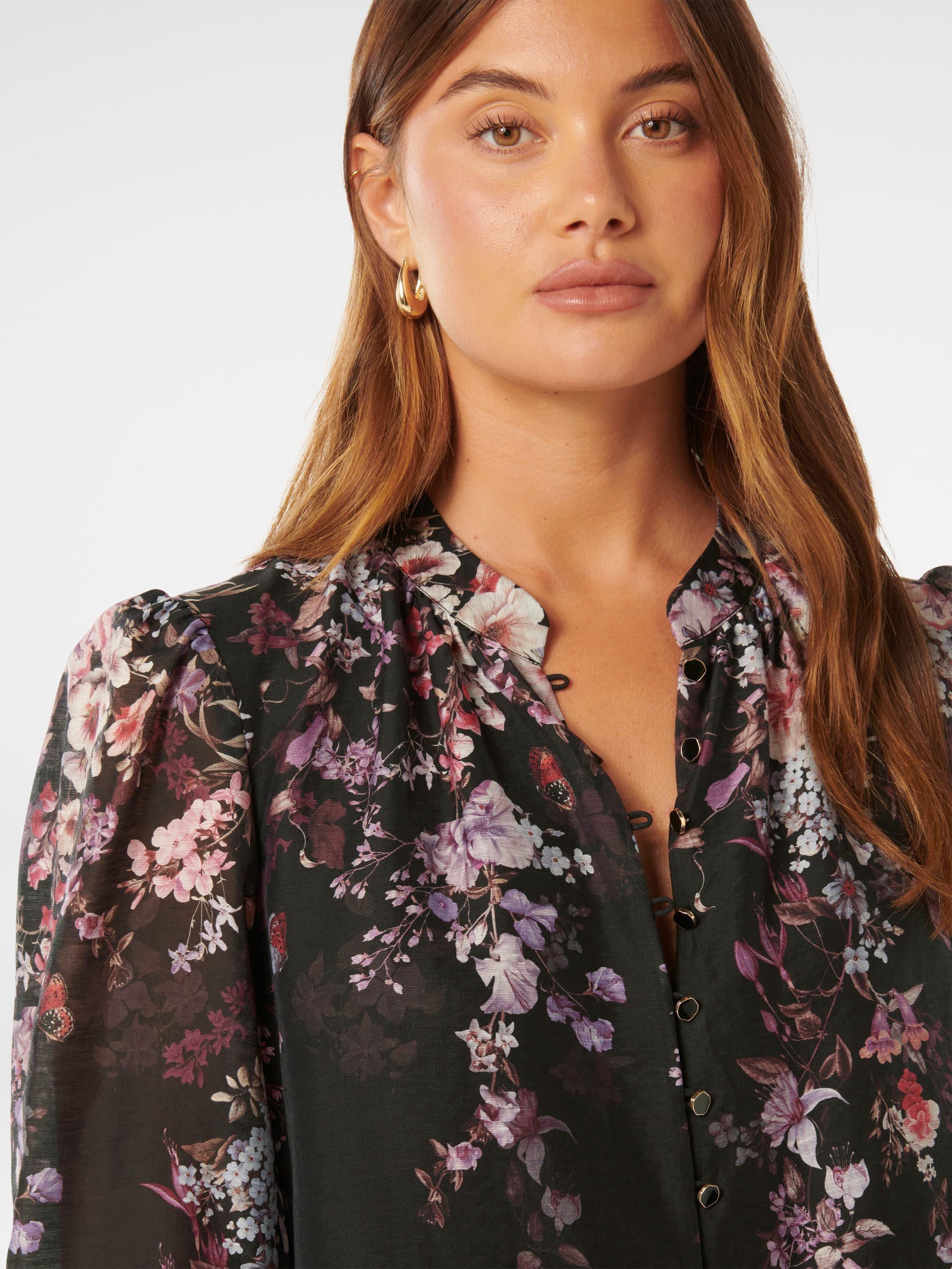 Product image 4 of 5, which shows Forever New Parker Floral Top, Oxley, 4