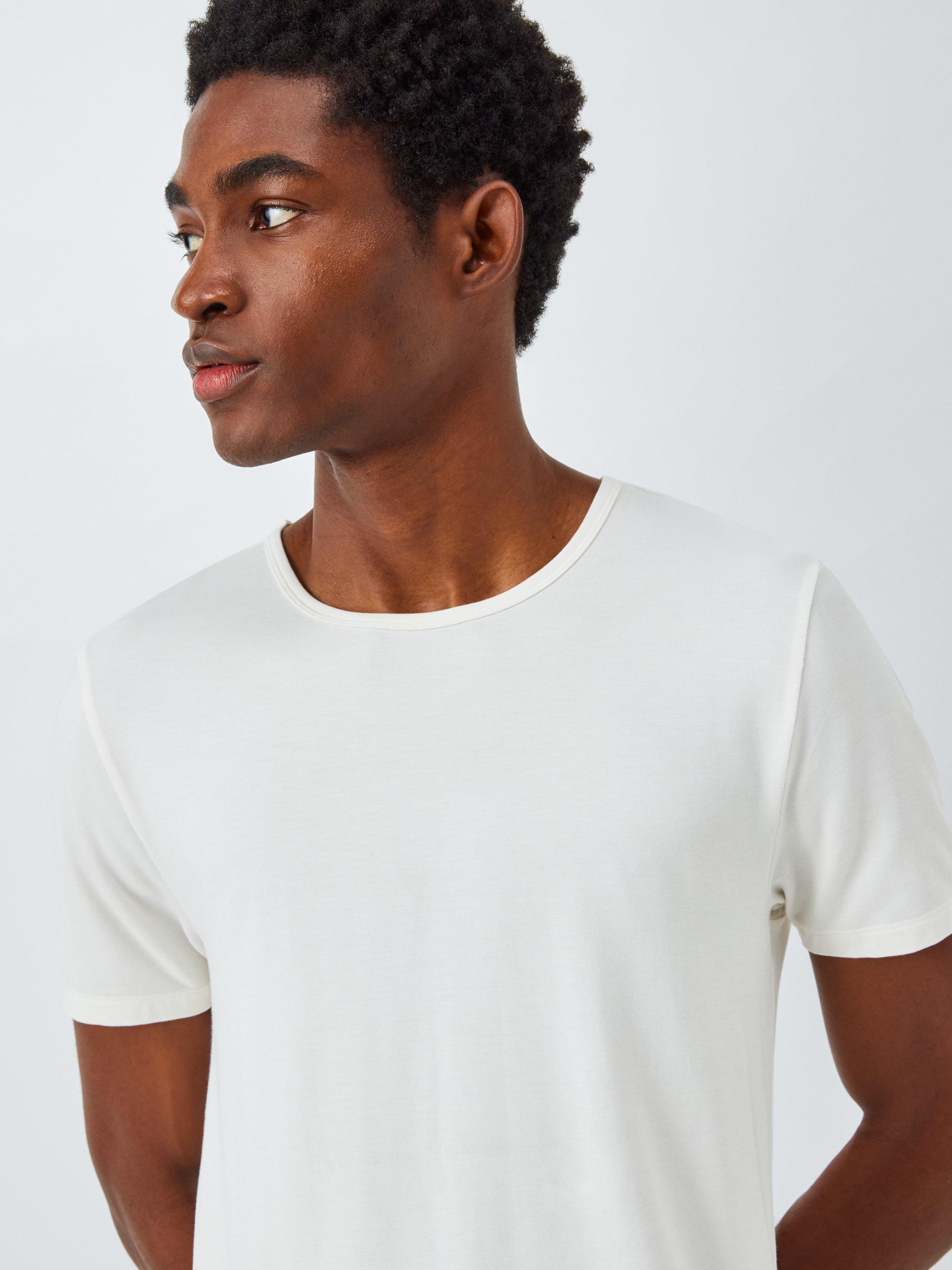 Product image 5 of 6, which shows John Lewis Ultra Soft Modal Vest T-Shirt, Pack of 2, Multi, S