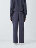 Cotton Blend Jersey Pleated Trousers