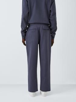 Cotton Blend Jersey Pleated Trousers - view 2, Ebony